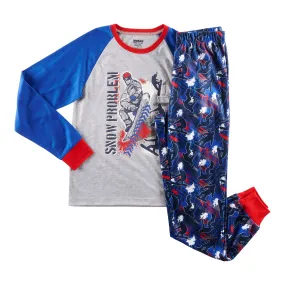 SURVIVAL GEAR Boy's Crew Neck Pyjama Set, 2-Piece