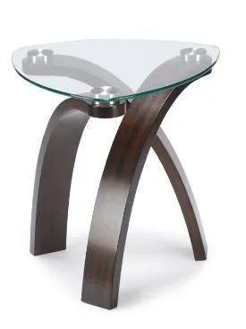 T 1396 Allure Glass End Table