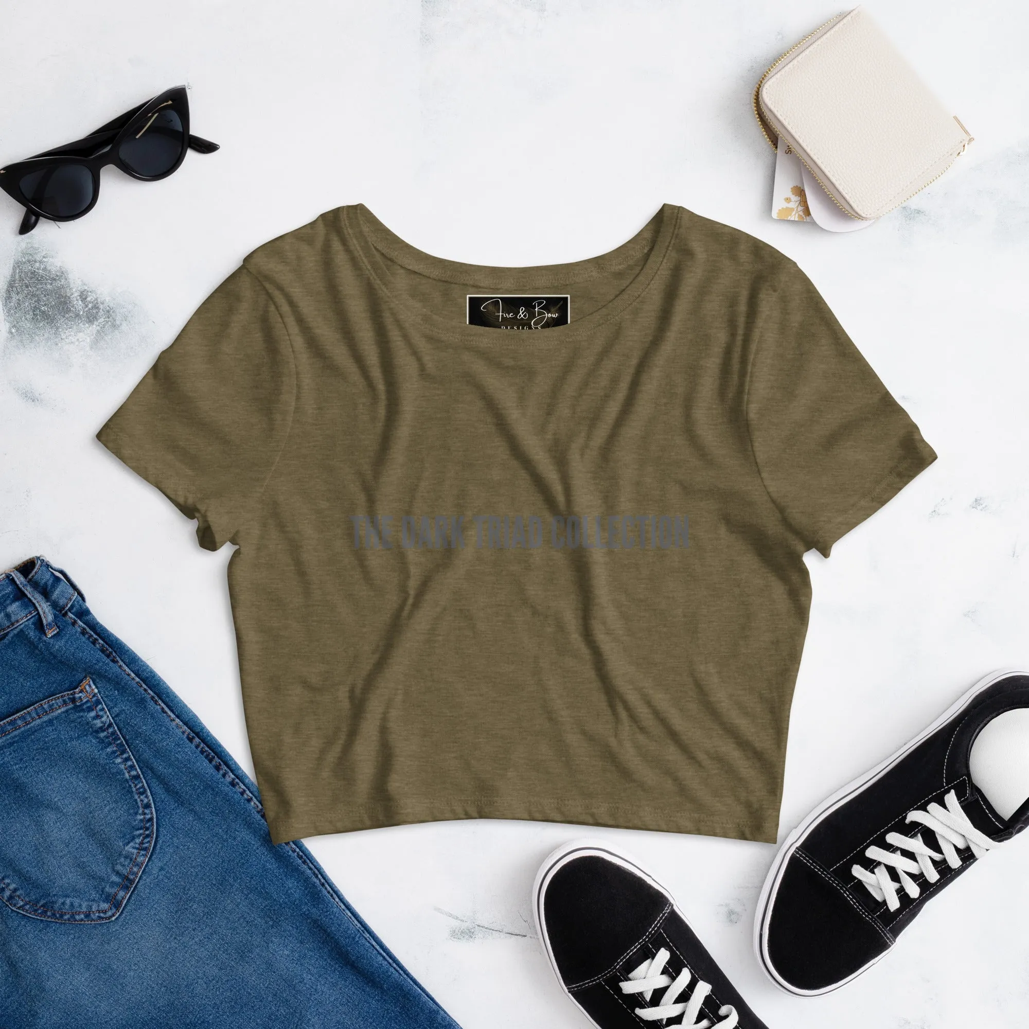 THE DARK TRIAD: THE DARK TRIAD Collection Women’s Crop Tee