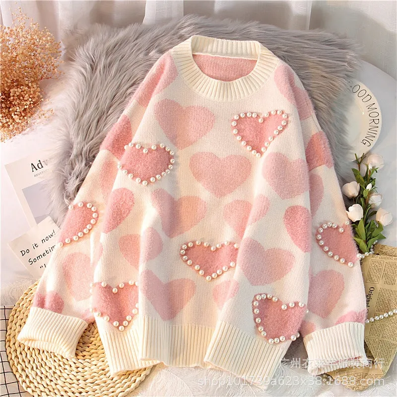 Women Sweater Korean Loose Western Trendy Long Sleeved Outerwear