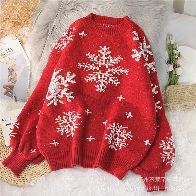 Women Sweater Korean Loose Western Trendy Long Sleeved Outerwear